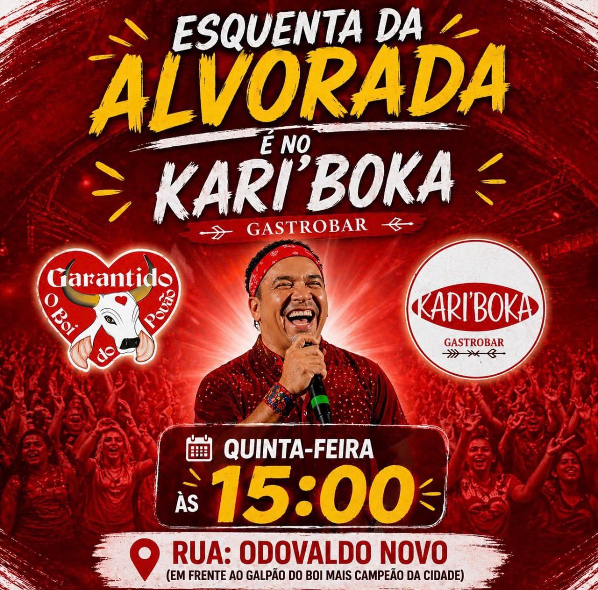 Show ao vivo no Kariboka